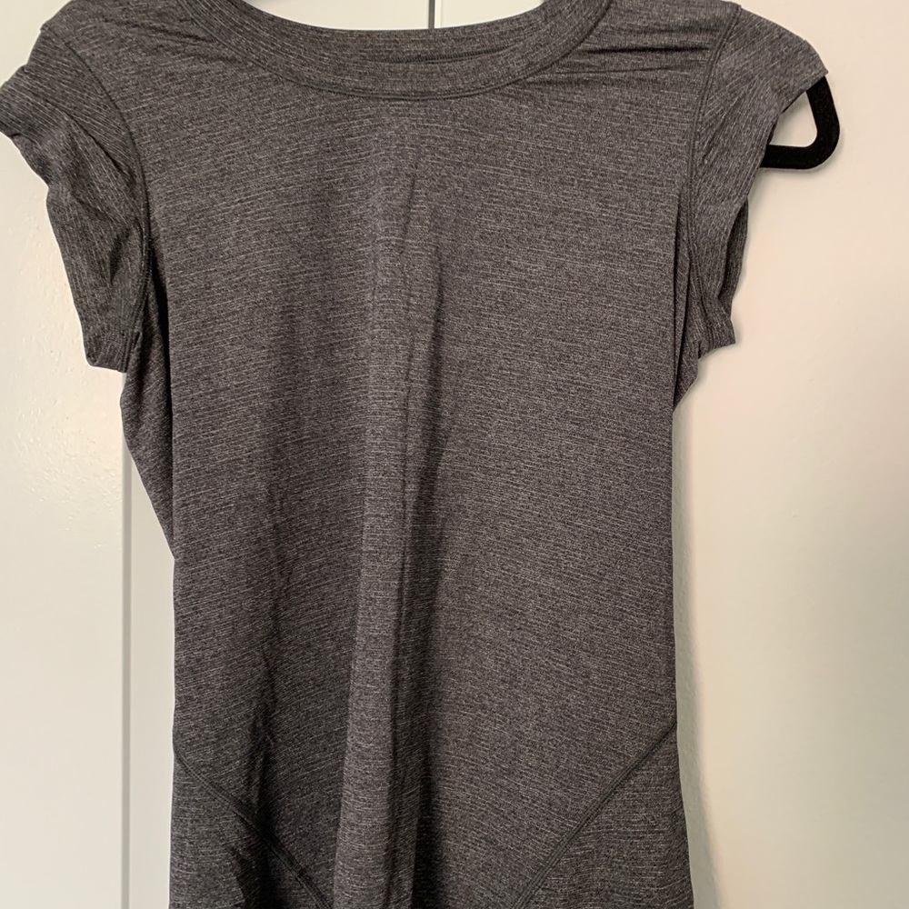 Lululemon shimmery cuffed sleeve shirt